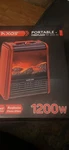 1,200-WATT Mini Fireplace Space Heater With Realistic 3D Flame, New. Price: $49.99.