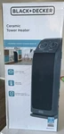 Black+decker BHTC571 Ceramic Tower Heater, Oscillation, 1000/1500W New. Price: $39.99.