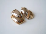 Soleil Bicolor Clips Jewelry Earrings 11 / 2.2 X 1.4 Cm Pre-owned. Price: $45.94.