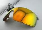 Oakley Radarlock Pitch Fire Iridium Polarized Lens Sunglasses Authentic New Rare. Price: $100.00.