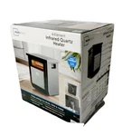 Mainstays 1500W Electric 4-ELEMENT Infrared Quartz Cabinet Space Heater Open. Price: $49.99.