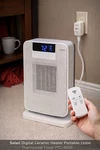 Soleil Digital Ceramic Heater Portable 1500W Thermostat Timer PTC-910B Used. Price: $29.99.