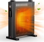 Ecotronic 1500W Quiet Mica Panel Heater With Adjustable Thermostat, 12H Timer, New. Price: $89.99.