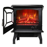 Ktaxon 1400W Small Electric Fireplace, Indoor Free Standing Stove Heater Fl New. Price: $84.99.