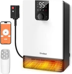 1500W Wall Mounted Heater With Digital Display, Remote & App Control New. Price: $133.61.