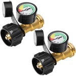 Calpose Propane Tank Gauge, 3 Colors Coded Universal For 2 Pack, Black New. Price: $35.48.