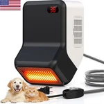 Thermostatic Dog Heater Pet House Wall-mounted Warmer W/ Anti-bite Wires 600W New. Price: $44.99.