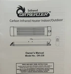 Dr. Heater DR-238 1500W Carbon Infrared New. Price: $70.00.