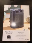 Better Homes & Gardens 1500W Digital Ceramic Heater With Alci Plug, Black Open. Price: $25.00.