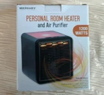 Merkury Personal Room Heater & Air Purifier 1200 Watts W/ Color Changing Light New. Price: $26.99.