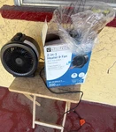 Utilitech 2-IN-1 Heater & Fan Adjustable Thermostat 200 Sq Ft 5399301 Black Open. Price: $28.74.