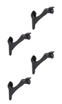 Ar Heavy-duty Cast Iron Stair Railing Brackets (pack Of 4) Black -coated Me... New. Price: $42.19.