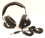 Vintage Elega DR-122CR Hi-fi Stereo Headphones 1/4" Jack Spiral Cable Tested Used. Price: $59.00.
