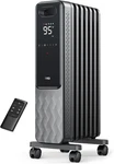 Dreo Oil Filled Radiator Electric Radiant Heater 1500W Timer Thermostat 4 Modes Open. Price: $129.98.