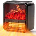 Small Portable Space Heater For Indoor Use With Realistic 3D Flame, Mini Electri New. Price: $139.99.