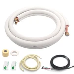 Taurox 16FT Mini Split Line Set 1/4" & 1/2" O.d Copper Pipes Tubing And 3/8" New. Price: $93.99.