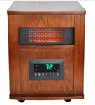 Intertek Infrared Heater 1500 Watt Space Solid Oak Cabinet Caster Wheels Used. Price: $59.99.