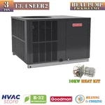 Goodman Ton 13.4 SEER2 Heat Pump Package Unit Multi-positional + 10KW Kit New. Price: $4695.00.
