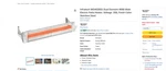 Infratech Dual Element 39 Inch 4000 Watt Electric Heater WD-4028SS New. Price: $500.00.