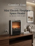 Comfort Zone CZFP1 Mini Electric Fireplace Space HEATER-3D Brand New Box. Price: $39.50.