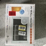 Storm 1500 Watt Electric In-wall Heater With Wifi New. Price: $80.00.