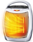 Electactic Portable Ceramic Space Heater & Fan - Silver 1500W Rapid Heating Open. Price: $29.99.