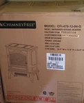 Chimneyfree Powerheat Infrared Quartz Electric Stove Heater, 1500W, Cream New. Price: $70.00.