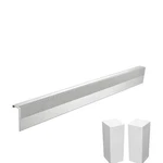 Baseboarders Basic 6FT Galvanized Steel Slip-on Heater Cover White New. Price: $277.27.