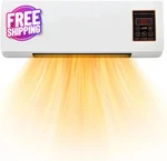 1400W Electric Wall Heater - Quick Heat, Timer & Safety Features For Rooms New. Price: $114.99.