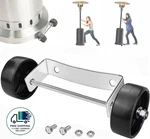 Kit De Ruedas Universal Para Calentador Patio (soporte Plateado Acero New. Price: $41.99.
