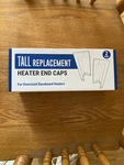 2 Pack Tall End Caps For Oversized Baseboard Heater Covers - 860011 950707 New. Price: $34.99.