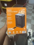 Soleil 1500W Digital Ceramic Electric Space Heater Open. Price: $35.00.