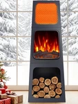 Uthfy 47" Electric Fireplace Heater For Use Fake Corner Open. Price: $229.00.