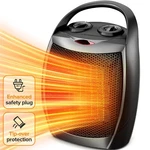 Kissair Compact 950W/1500W Small Electric Space Heater Ceramic, With Thermostat New. Price: $38.99.