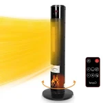 Black Home Tower Ceramic Heater W/ 3D Flame & Oscillation Function Touch Control New. Price: $61.28.