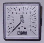 Oil Gauge 32178 Clean Burn Waste Furnace Square Energylogic New. Price: $29.95.