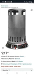 Brand New Dayton 6BY74 Portable Gas Heater Lp 50000/200000 Btu/hr. Price: $155.00.