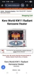 Keroworld KW-11 (b-f) KW-10 Kerosene Heater Fuel Tank Canister Cartridge 08-4101 Open. Price: $35.00.