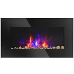 28.5 In. 1500-WATT Electric Wall-mounted Fireplace With Flame Effect, 7 Color Ba New. Price: $125.66.
