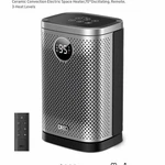 Dreo Atom Core 1500W Portable Ceramic Space Heater Remote Black/silver Open. Price: $29.99.
