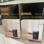 Winhl PTC-150A Ceramic Fan Heater Black Desk/tabletop Electric (QTY2) New. Price: $55.00.