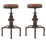 Antique Vintage Industrial Barstool Pu Leather Water Pipe Fire Hydrant Design... New. Price: $241.53.