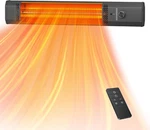 Heating Electric Outdoor Heater With Remote, 9 Levels, Waterproof, Black New. Price: $50.99.
