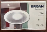 Broan Nutone 744 70 Cfm White Bathroom Exhaust Fan 1.5 Sones New. Price: $99.00.