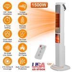 1500W Portable Electric Space Heater W/ Oscillating Ceramic Design &3 Wind Modes New. Price: $64.99.