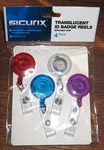 Id Badge Reel (4PK) With Belt Clip Baumgartens Sicurix Premium Quality New. Price: $6.99.