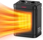 1500W Small Space Heater For Indoor Use, Ptc Ceramic With Black New. Price: $38.62.