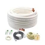 50FT Length Mini Split Line Set 1/4" 3/8" Od Copper Pipes Tubing And Whit... New. Price: $281.14.