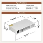 1500W Electric Kickspace Plinth Heater With Built-in Thermostat &timer HTA15-PRO New. Price: $74.96.