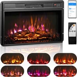 26" Electric Fireplace Inserts With App & Remote Control, 1500W Stove Heater New. Price: $145.99.